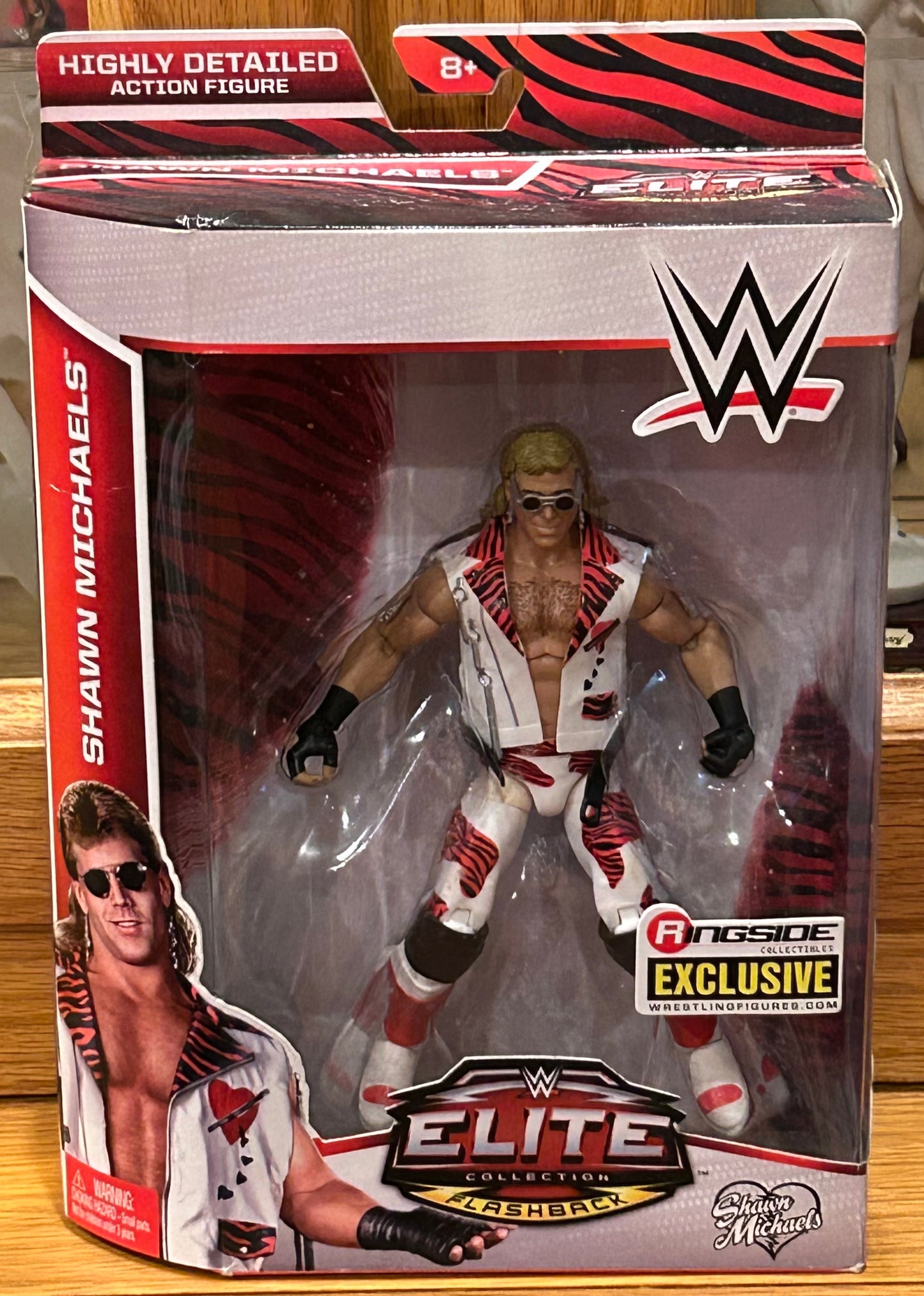Shawn Michaels HBK WWE Mattel Exclusive Elite Action Figure (Box was Opened, Figure in Mint Condition)