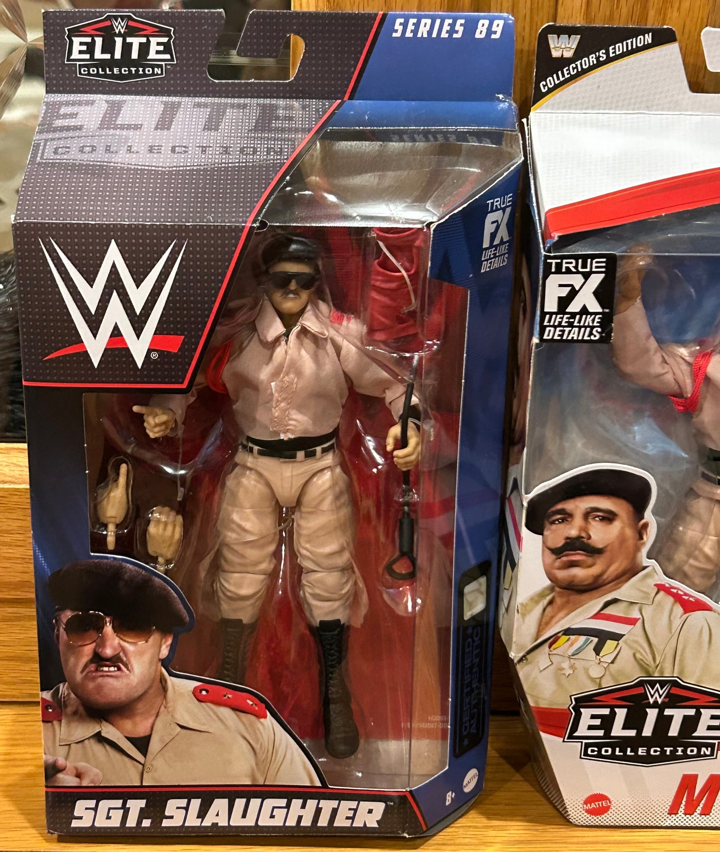 Sgt Slaughter & Colonel Mustafa WWE Mattel Elite Action Figures (Sealed, Never Opened)