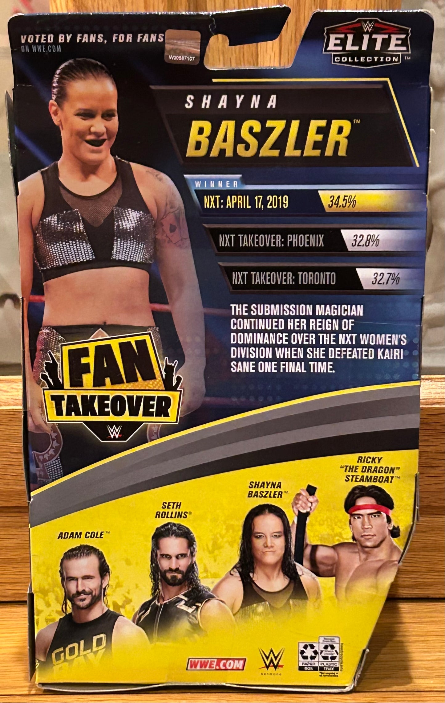 Shayna Baszler WWE Mattel Elite Fan Takeover Action Figure (Sealed, Never Opened)