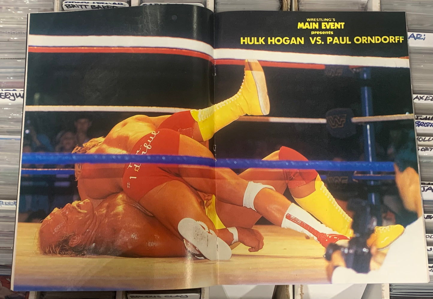 Wrestling’s Main Event Magazine Feb. 1987 HULK HOGAN (Color Poster Hogan/Orndorff)