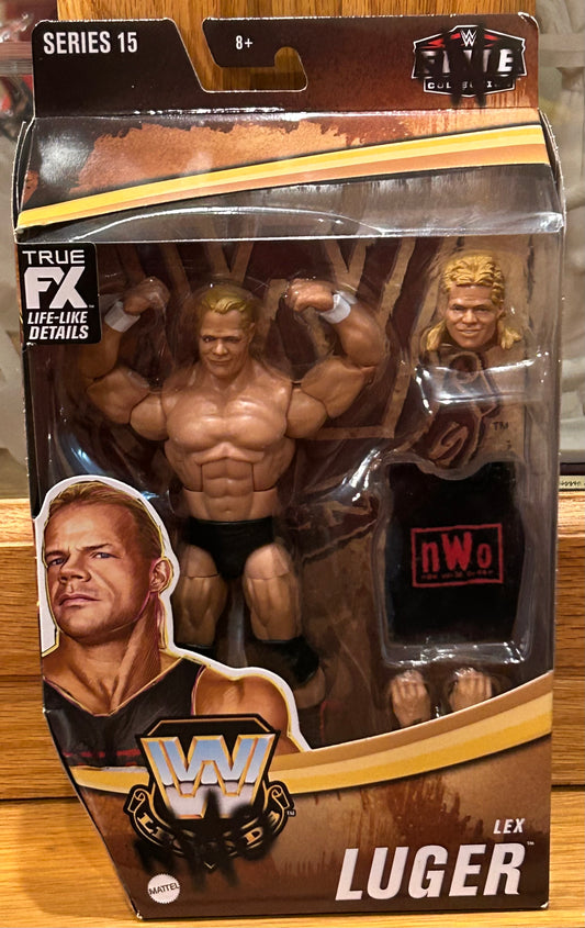 Lex Luger WWE Mattel Elite Legends Series 15 Action Figure (Sealed, Never Opened)