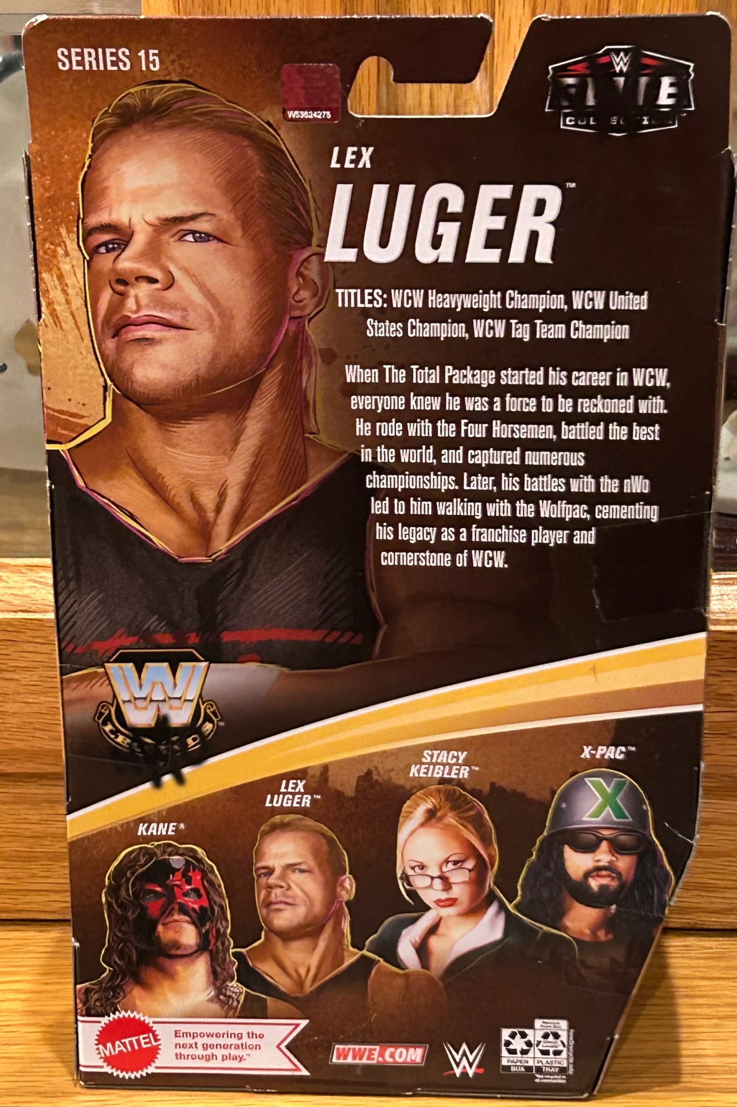Lex Luger WWE Mattel Elite Legends Series 15 Action Figure (Sealed, Never Opened)