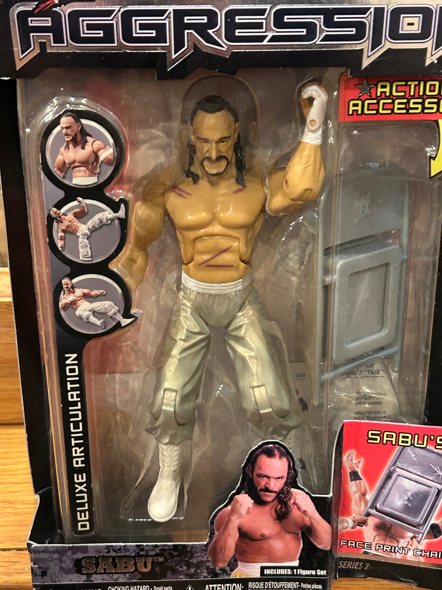 SABU WWE Jakks Deluxe Aggression Action Figure (Hard To Find)