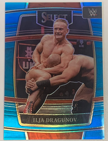 Ilja Dragunov 2022 WWE Panini Select Blue Prizm Refractor Card #276/299