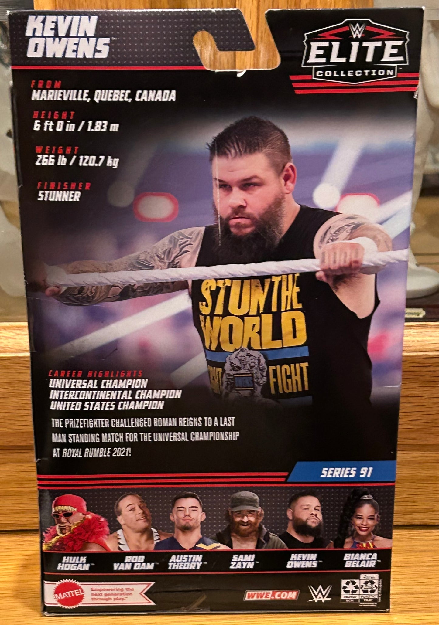 Kevin Owens WWE Mattel Elite Series 91 Action Figure (Brand New, Sealed)