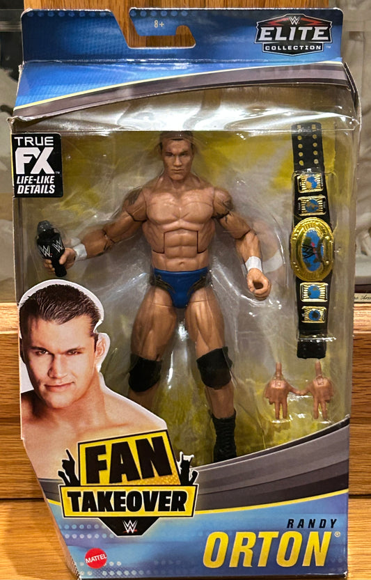 Randy Orton WWE Mattel Elite Fan Takeover Action Figure (Sealed, Never Opened)
