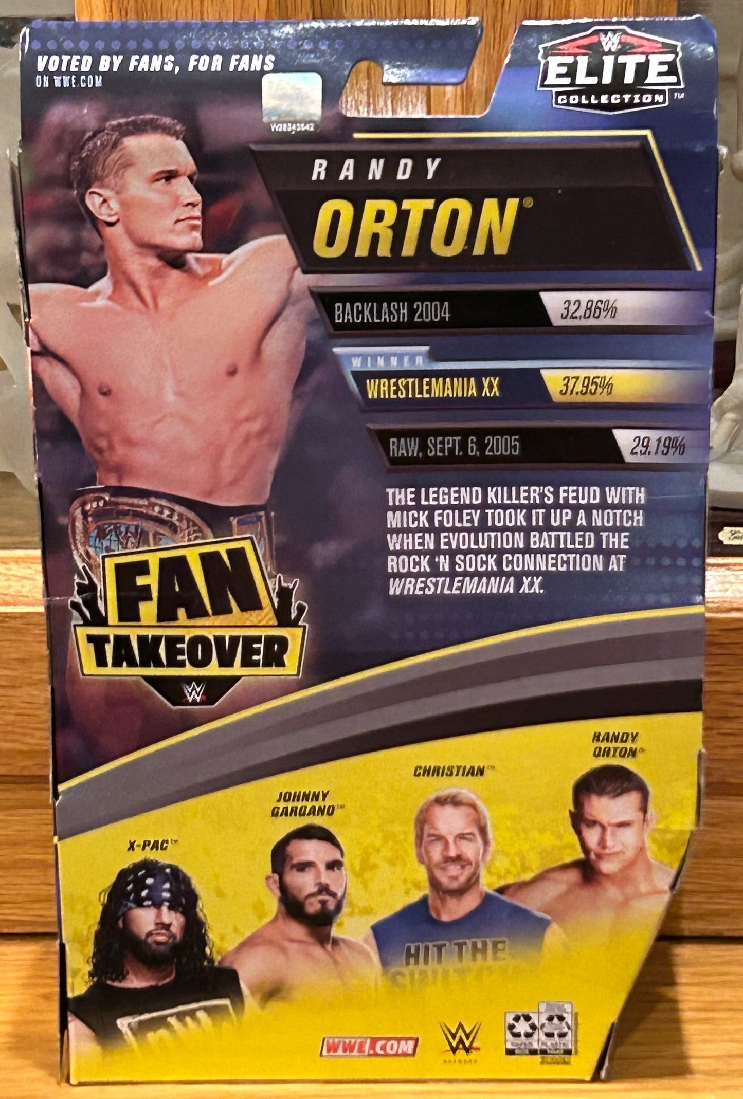 Randy Orton WWE Mattel Elite Fan Takeover Action Figure (Sealed, Never Opened)