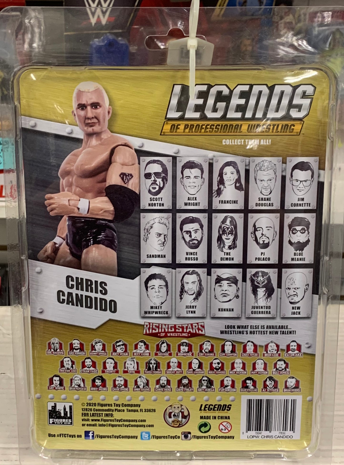 Chris Candido Legends of Professional Wrestling Action Figure (Sealed & Brand New)
