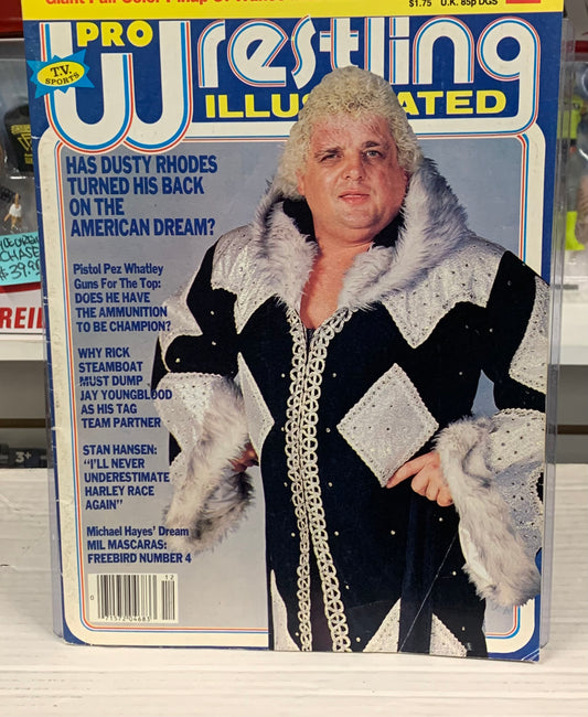 PWI Pro Wrestling Illustrated Magazine Dec. 1983 DUSTY RHODES (Full Color Poster Wahoo McDaniel)