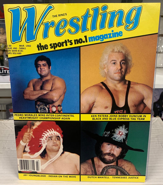 The Ring’s Wrestling Magazine March 1982 (Pedro Morales, Ken Patera, The Iron Sheik)