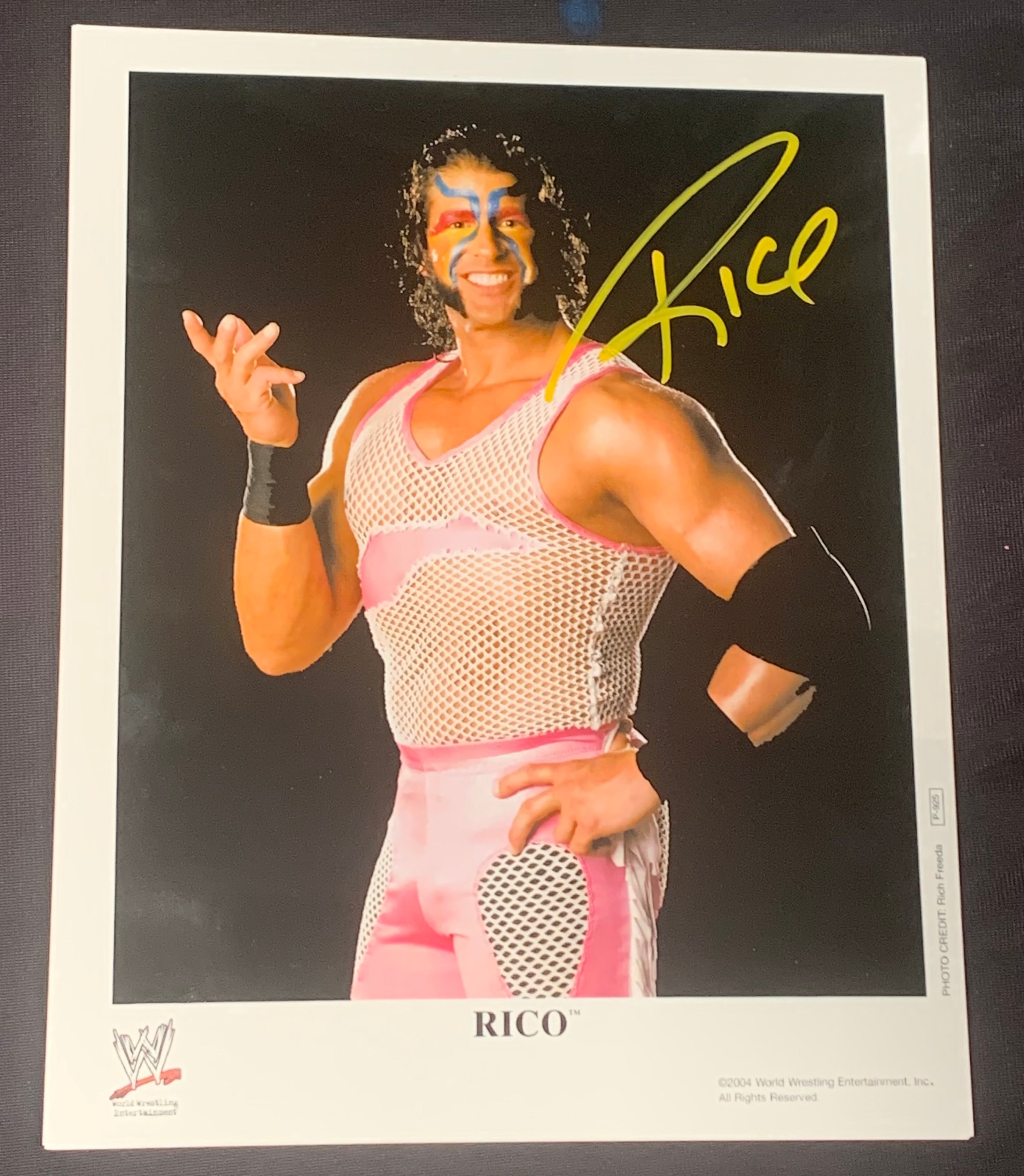 Rico Signed 8x10 Color Photos WWE (Comes w/COA) – The Wrestling Universe
