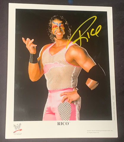 Rico Signed 8x10 Color Photos WWE (Comes w/COA)