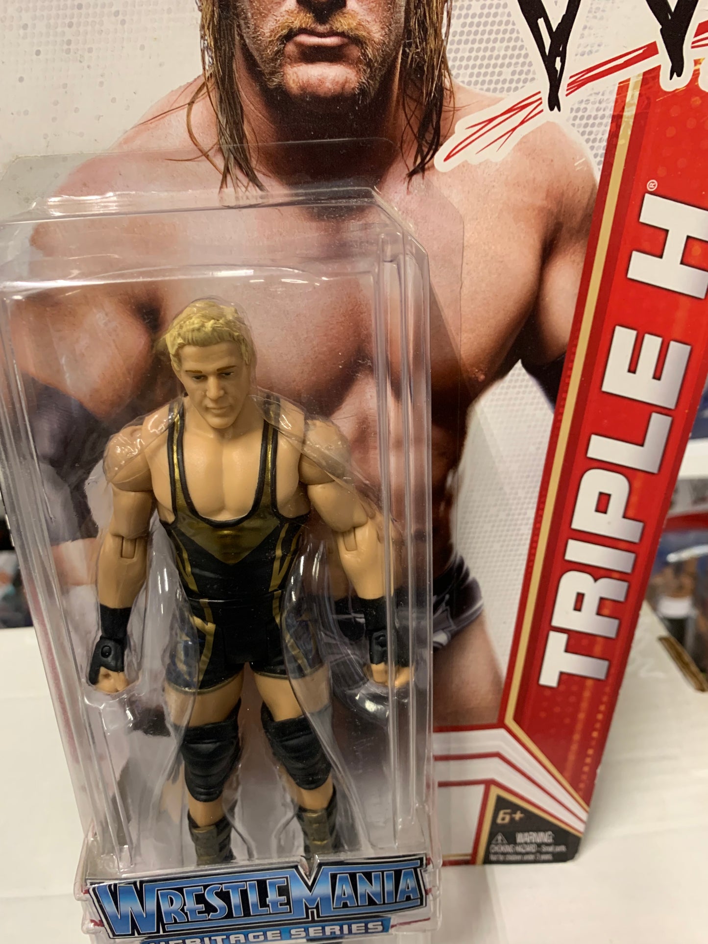 RARE ERROR…..Jack Swagger WWE Mattel Figure in a Triple H Box