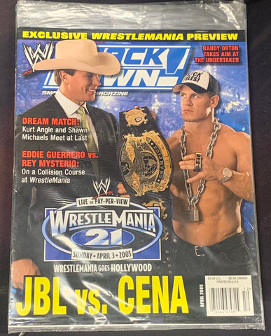 WWE Smackdown Magazine April 2005 (Sealed) JBL JOHN CENA!!!