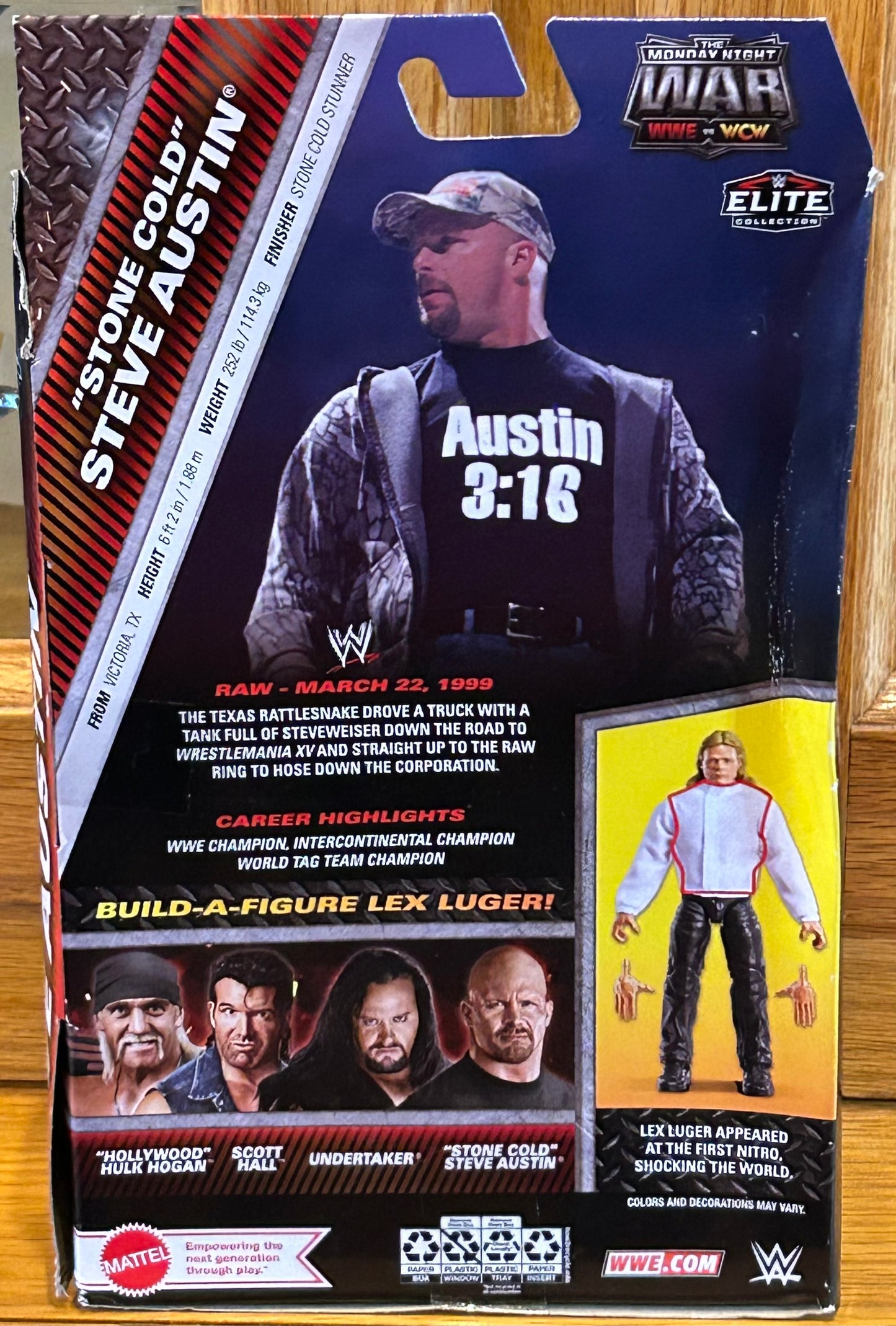 * Stone Cold Steve Austin WWE Mattel “Monday Night War” Elite Action Figure (BAF Lex Luger)