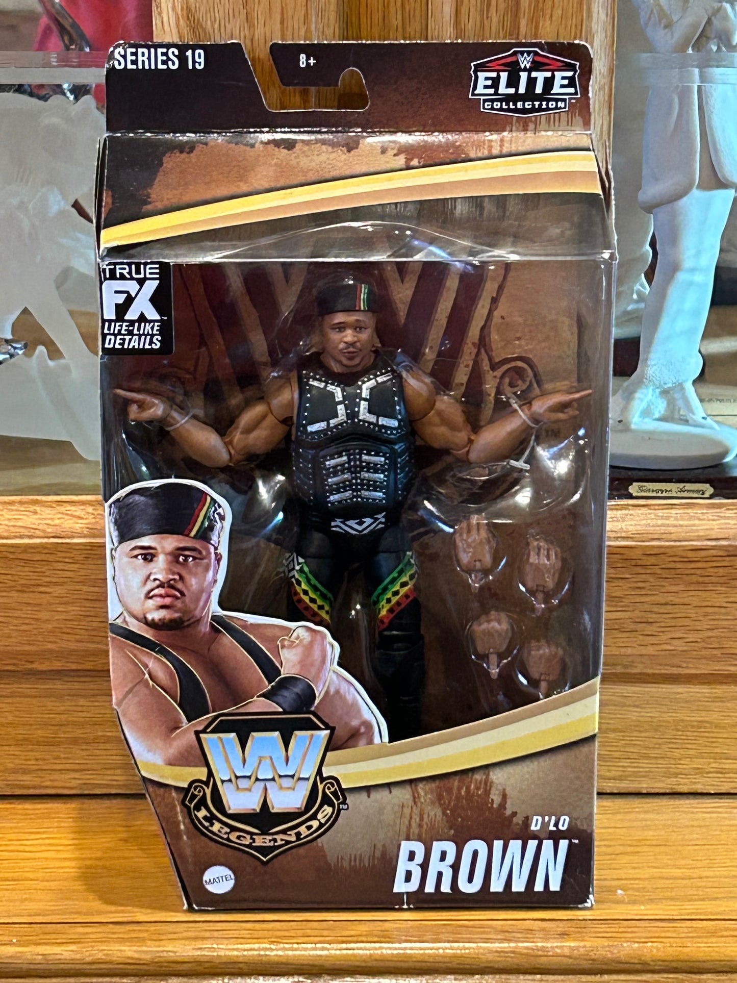 * D’Lo Brown WWE Mattel Legends Series 19 Action Figure (Sealed, Never Opened)