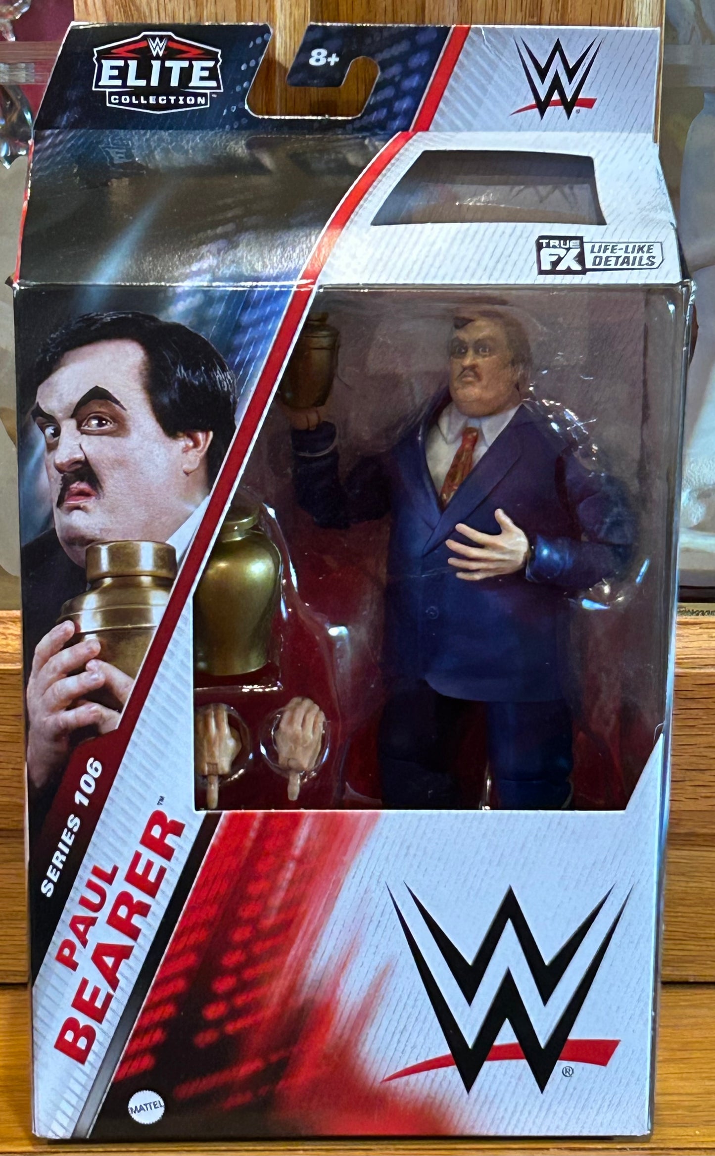 * Paul Bearer WWE Mattel Elite Series 106 CHASE Action Figure (Sealed, Never Opened)