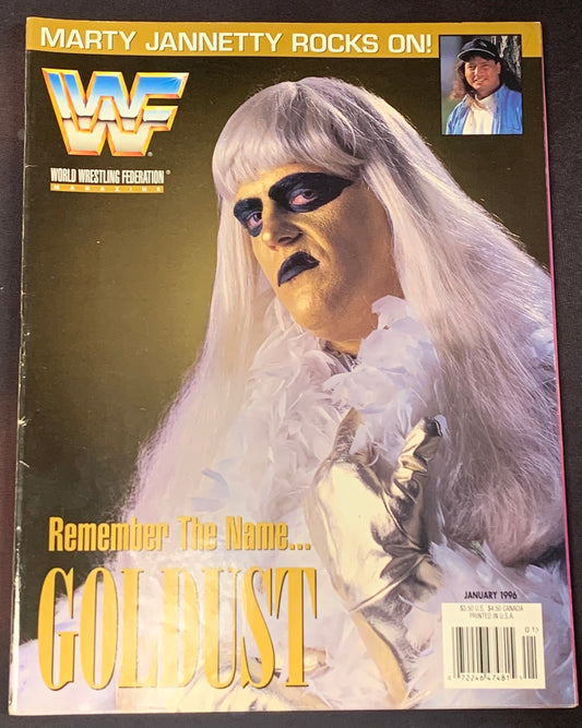 WWF WWE Magazine January 1996 GOLDUST (Marty Jannetty Poster)