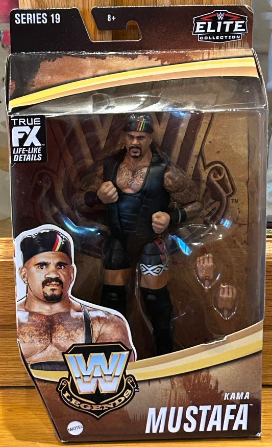 *  Kama Mustafa WWE Mattel Legends Series 19 Elite Action Figure (Sealed, Never Opened)