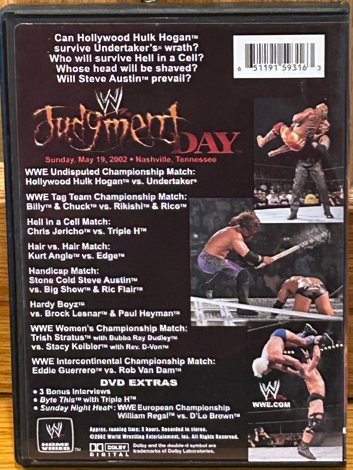 * WWE Judgement Day 2002 DVD (SUPER RARE)