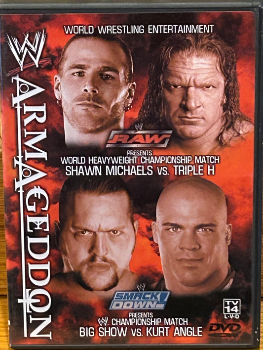 * WWE Armageddon 2003 DVD (Hard To Find) Shawn Michaels, Triple H, Kurt Angle