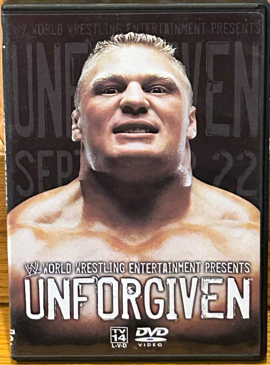* WWE Unforgiven 2002 DVD (Brock Lesnar, Undertaker, Angle, Benoit & so much more)