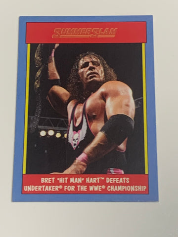 Bret “The Hitman” Hart 2017 WWE Topps Heritage Summerslam Card!!!