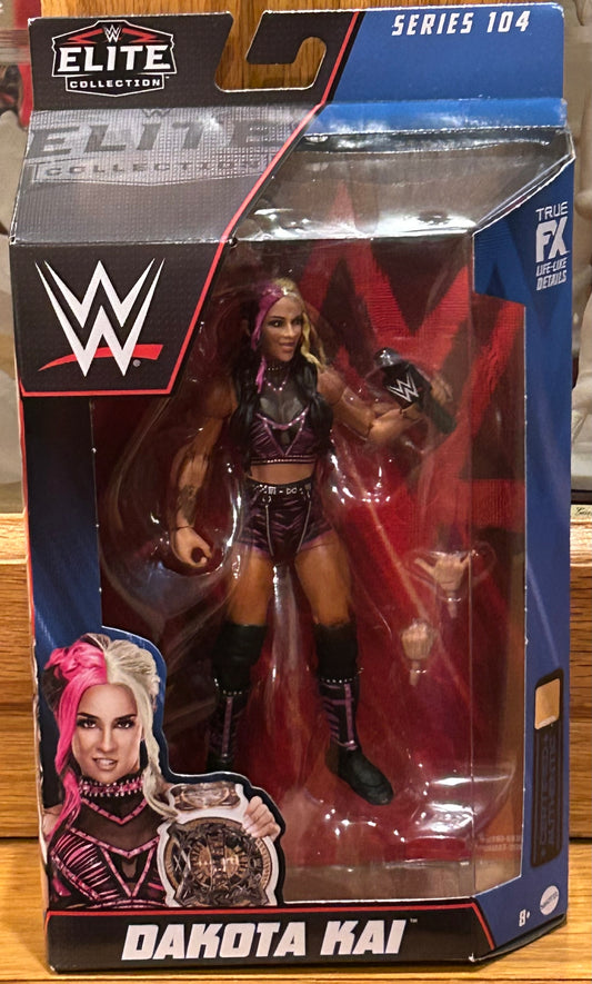 * Dakota Kai WWE Mattel Elite Series 104 Action Figure (Sealed, Never Opened)