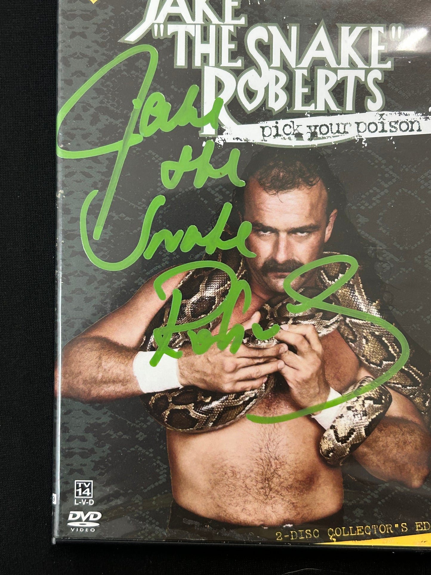 + SIGNED WWE DVD by Jake “The Snake” Roberts (2 Disc Set) Comes with COA