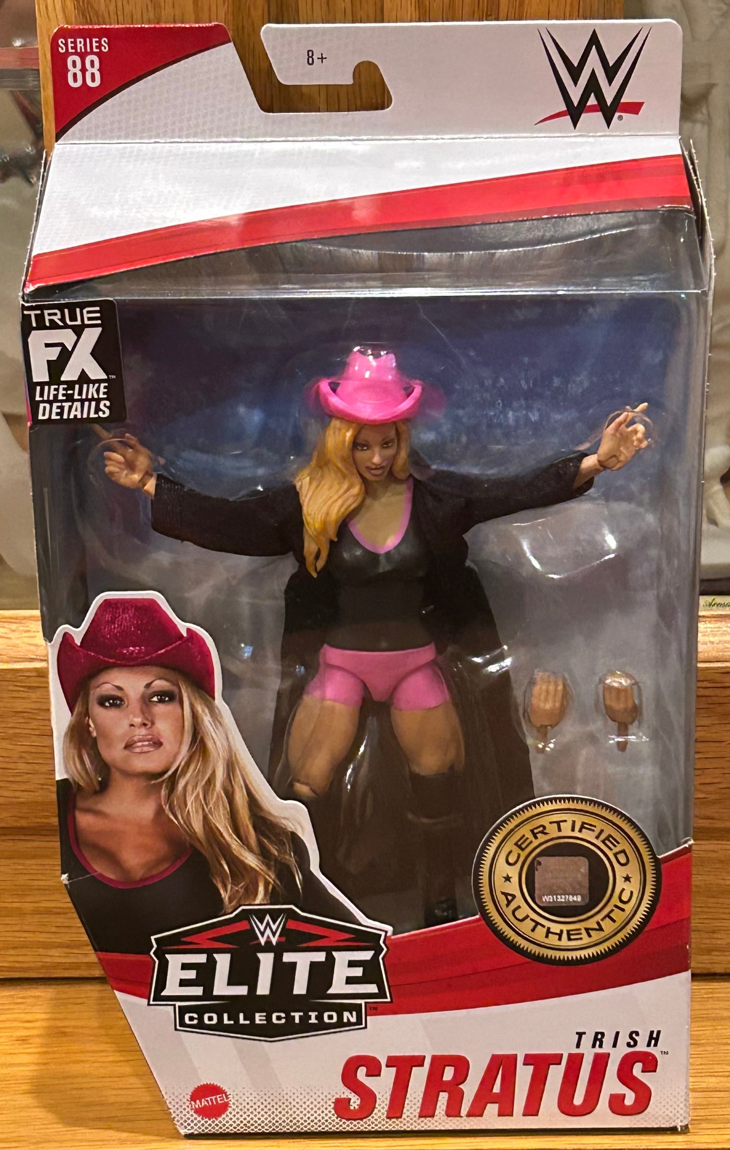 * Trish Stratus WWE Mattel Elite Series 88 Action Figure (box was opened, but figure is in MINT Condition)