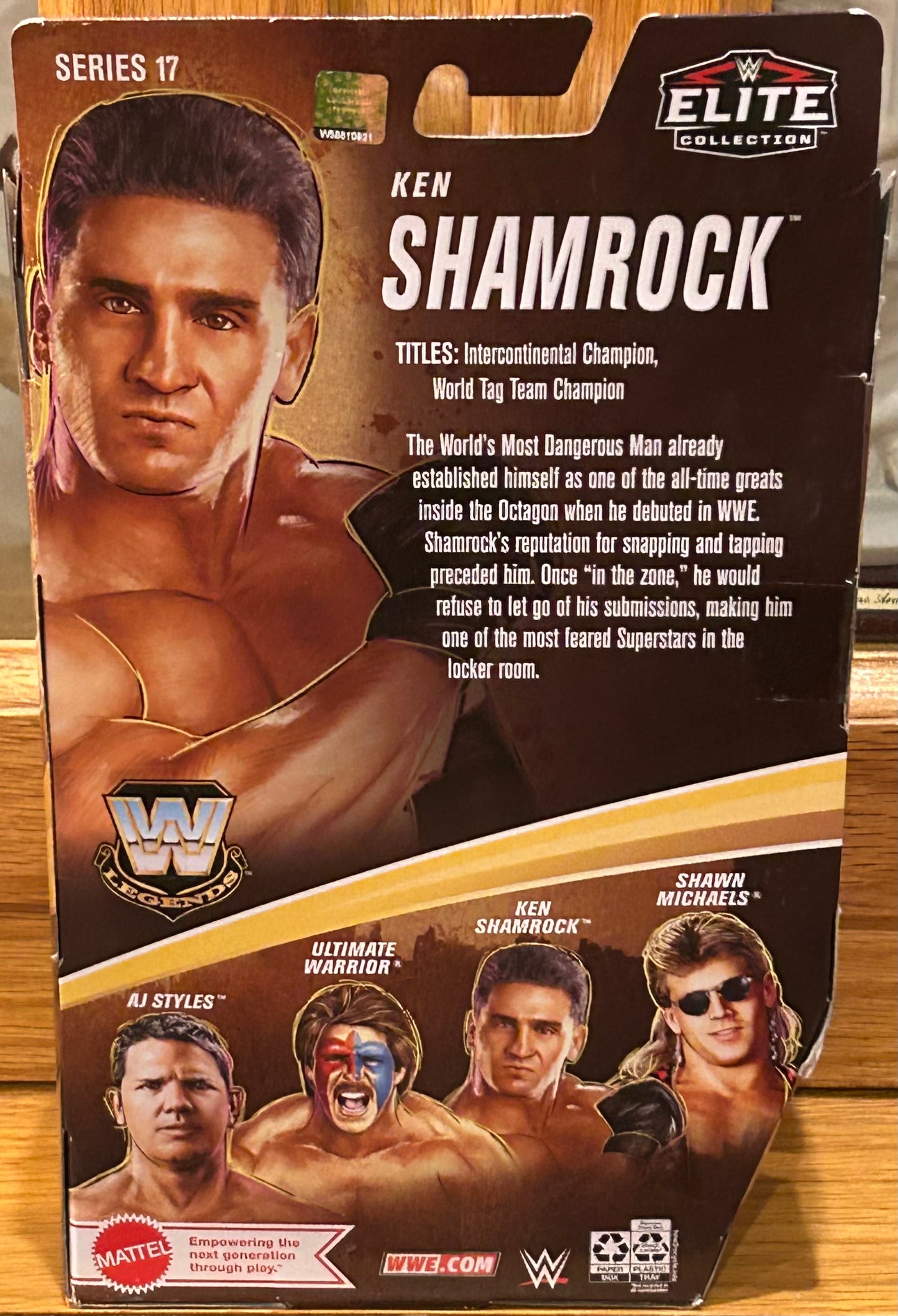 * Ken Shamrock WWE Mattel Legends Elite CHASE Action Figure (Sealed, Never Opened)
