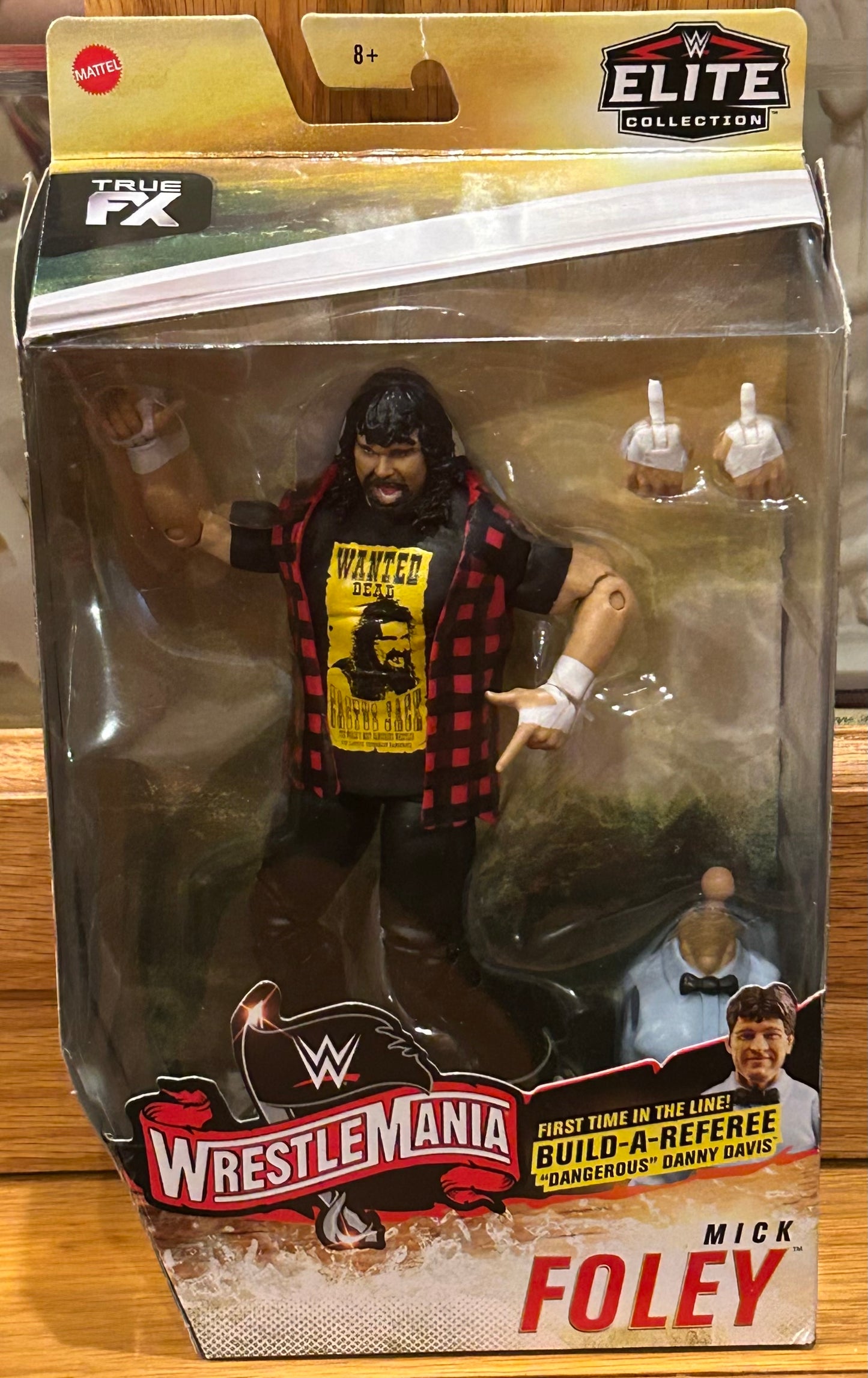 Mick Foley (Cactus Jack) WWE Mattel Wrestlemania Elite Action Figure (BAF Referee)