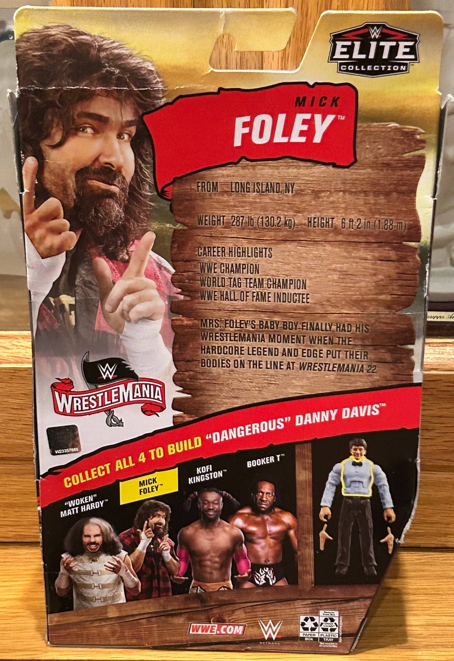 Mick Foley (Cactus Jack) WWE Mattel Wrestlemania Elite Action Figure (BAF Referee)