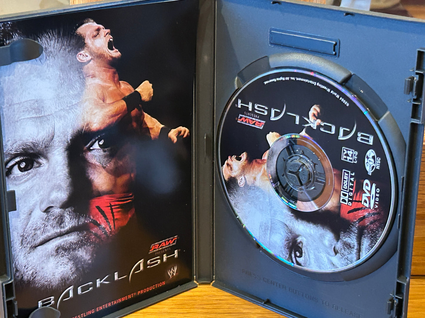 * WWE Backlash 2004 DVD (Benoit, HBK, Cactus Jack, Kane & so much more)