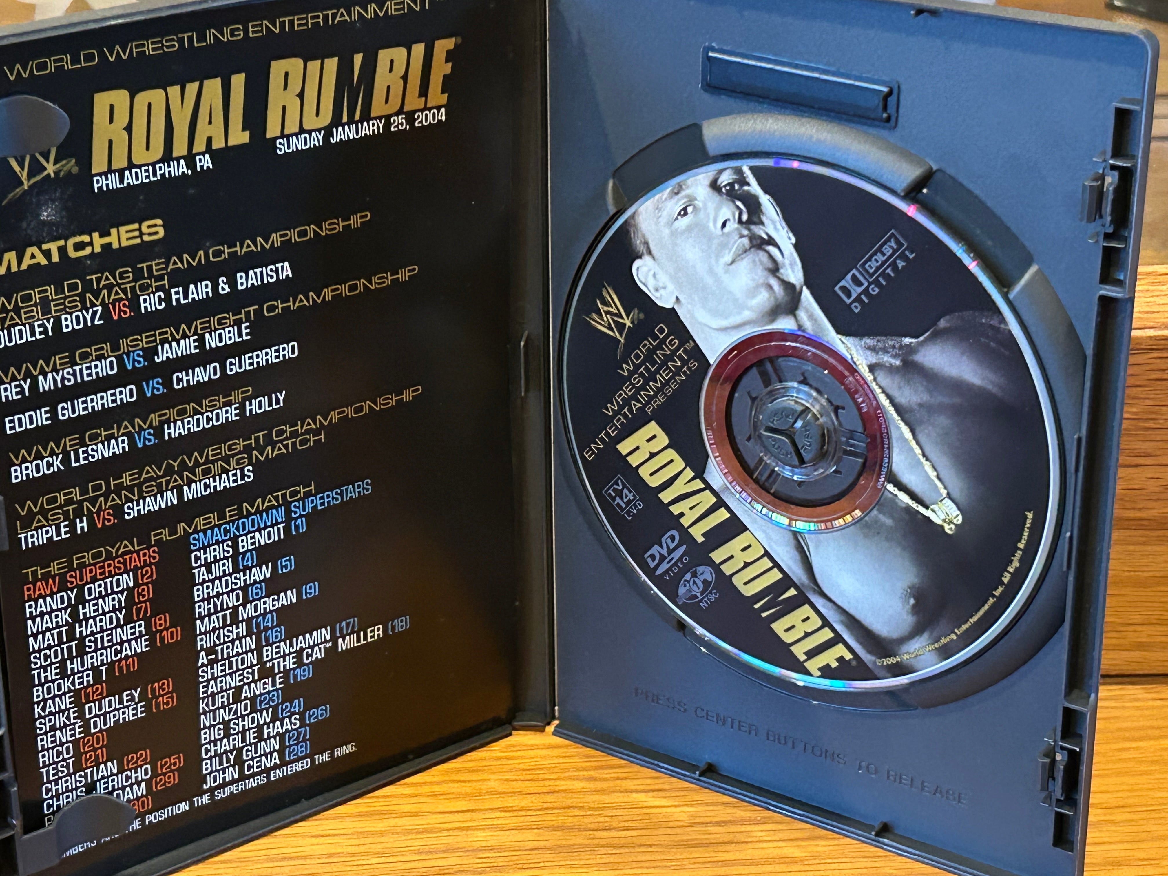 WWE Royal Rumble 2004 DVD (John Cena, Brock Lesnar, Triple H