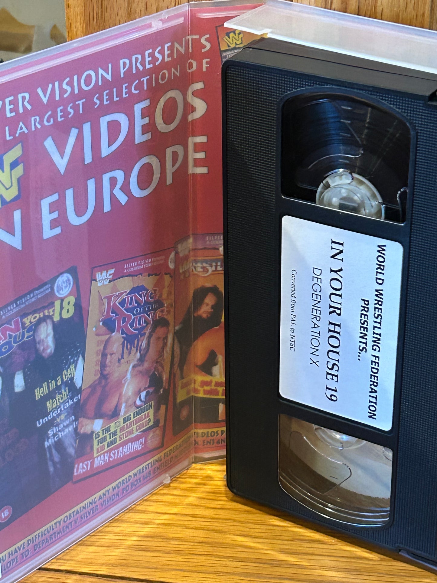 * WWF WWE In Your House 19 Official VHS (HBK, Shamrock, Austin, Rock & so much more