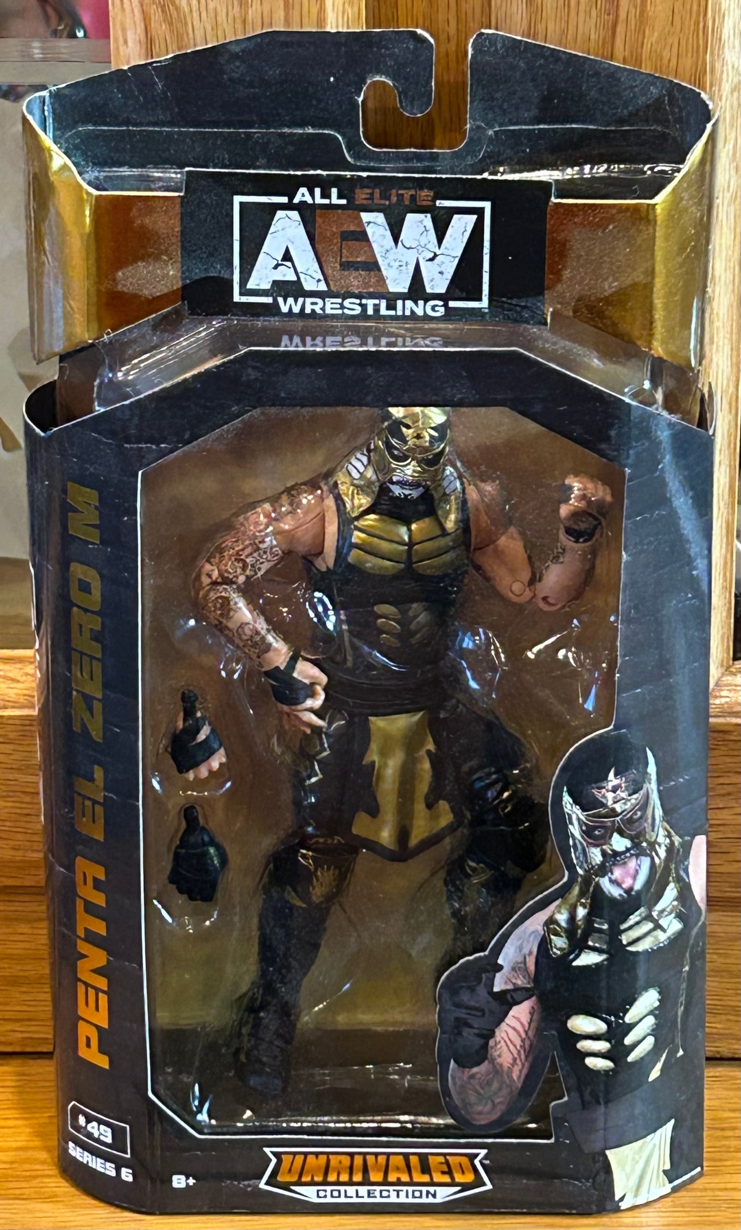 * PENTA El Zero M (Pentagon) WWE AEW Unrivaled Series 6 (Gold & Black) Action Figure (Super Popular)