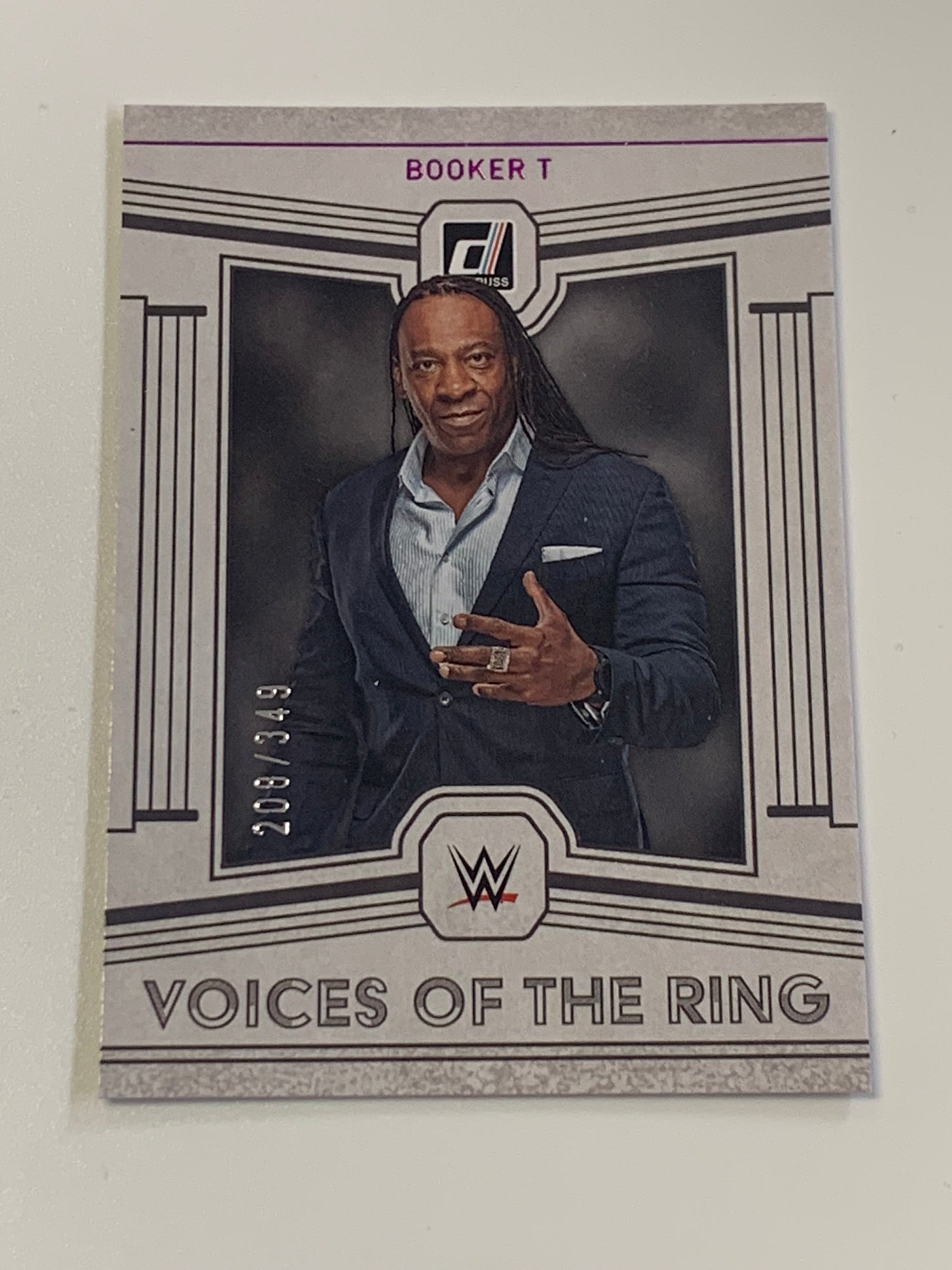 Booker T 2023 WWE Panini Chronicles Donruss Purple Parallel #208/349