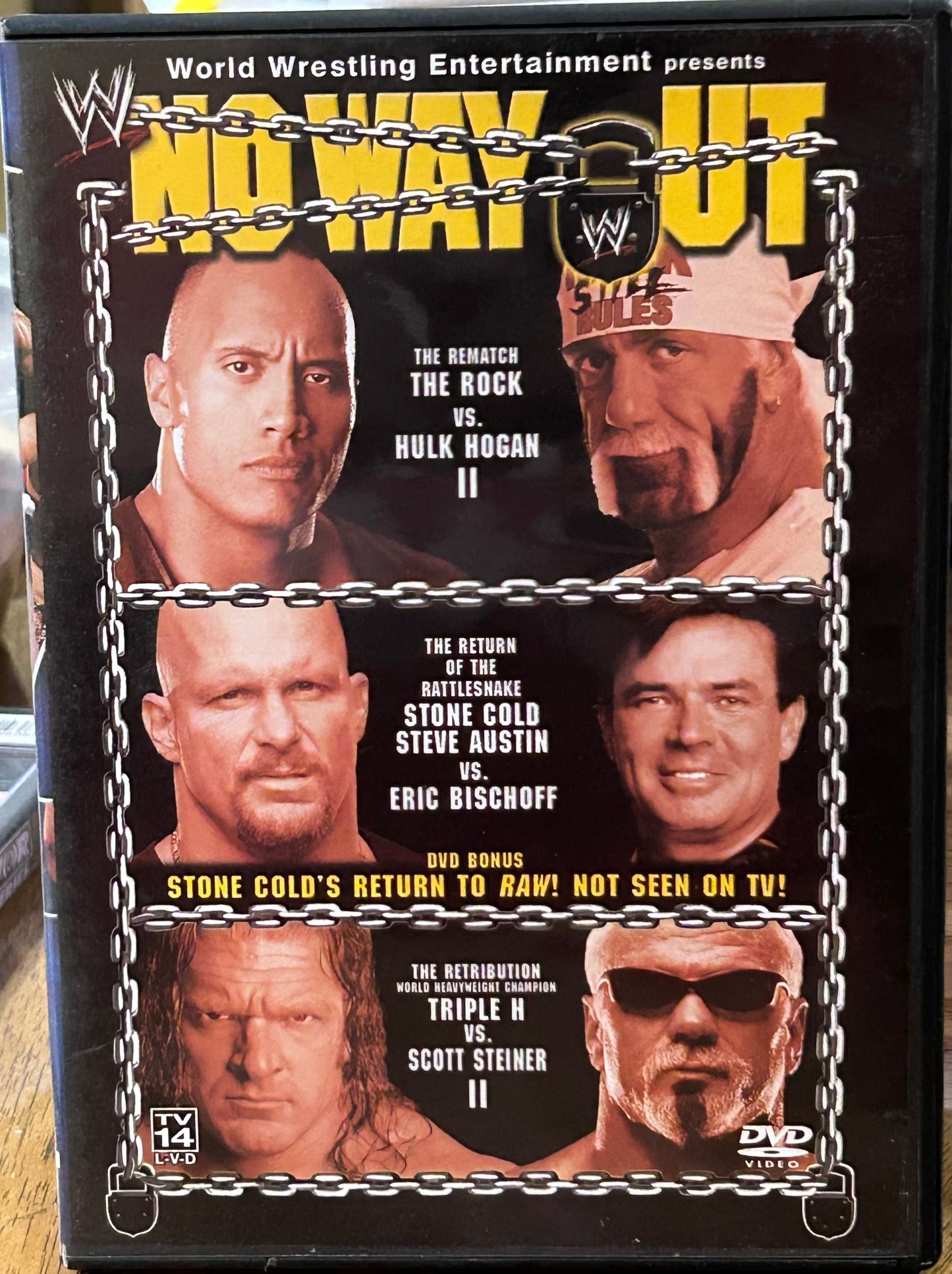 * WWE No Way Out 2003 DVD (Hulk Hogan, Rock, Austin & so much more)