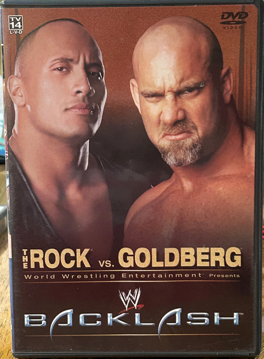 * WWE Backlash 2003 DVD (The Rock, Goldberg, Brock, Dudley Boyz & so much more)