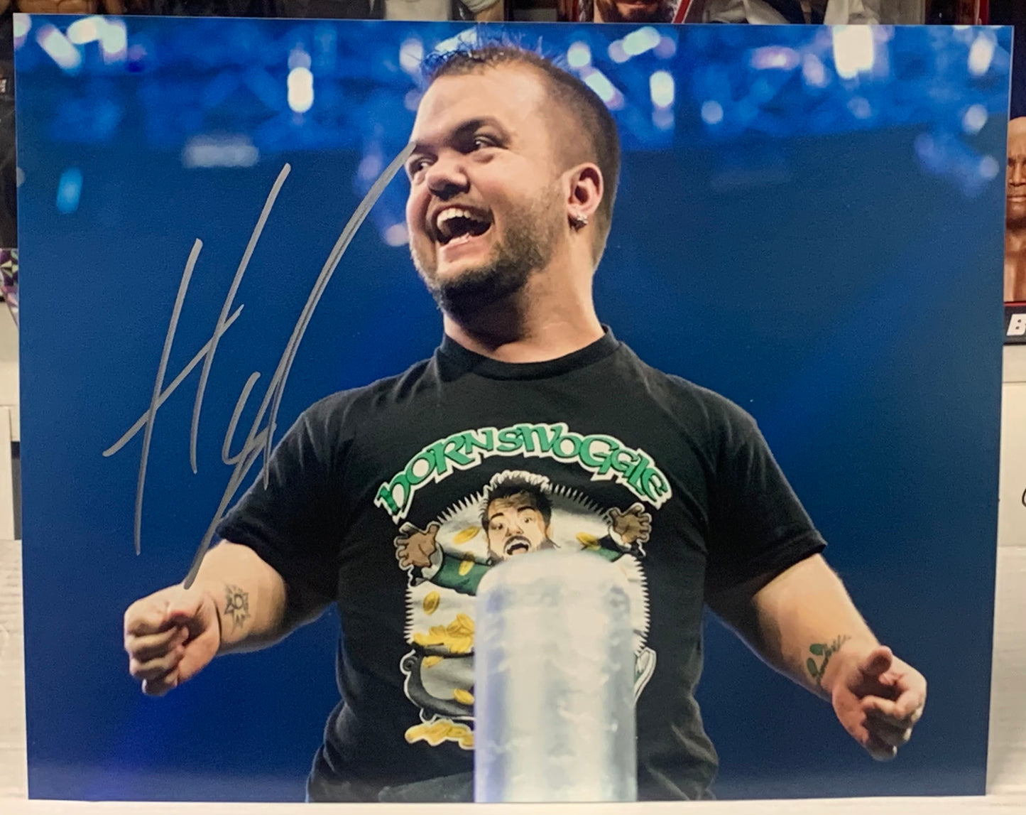 Hornswoggle Signed 8x10 Color Photo (Comes w/COA)