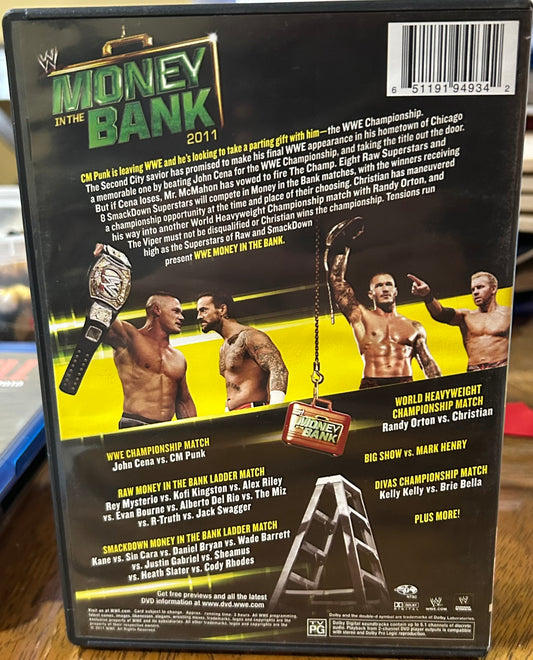 * WWE Money In The Bank 2011 DVD (CM Punk, Cena, Mysterio & so much more)