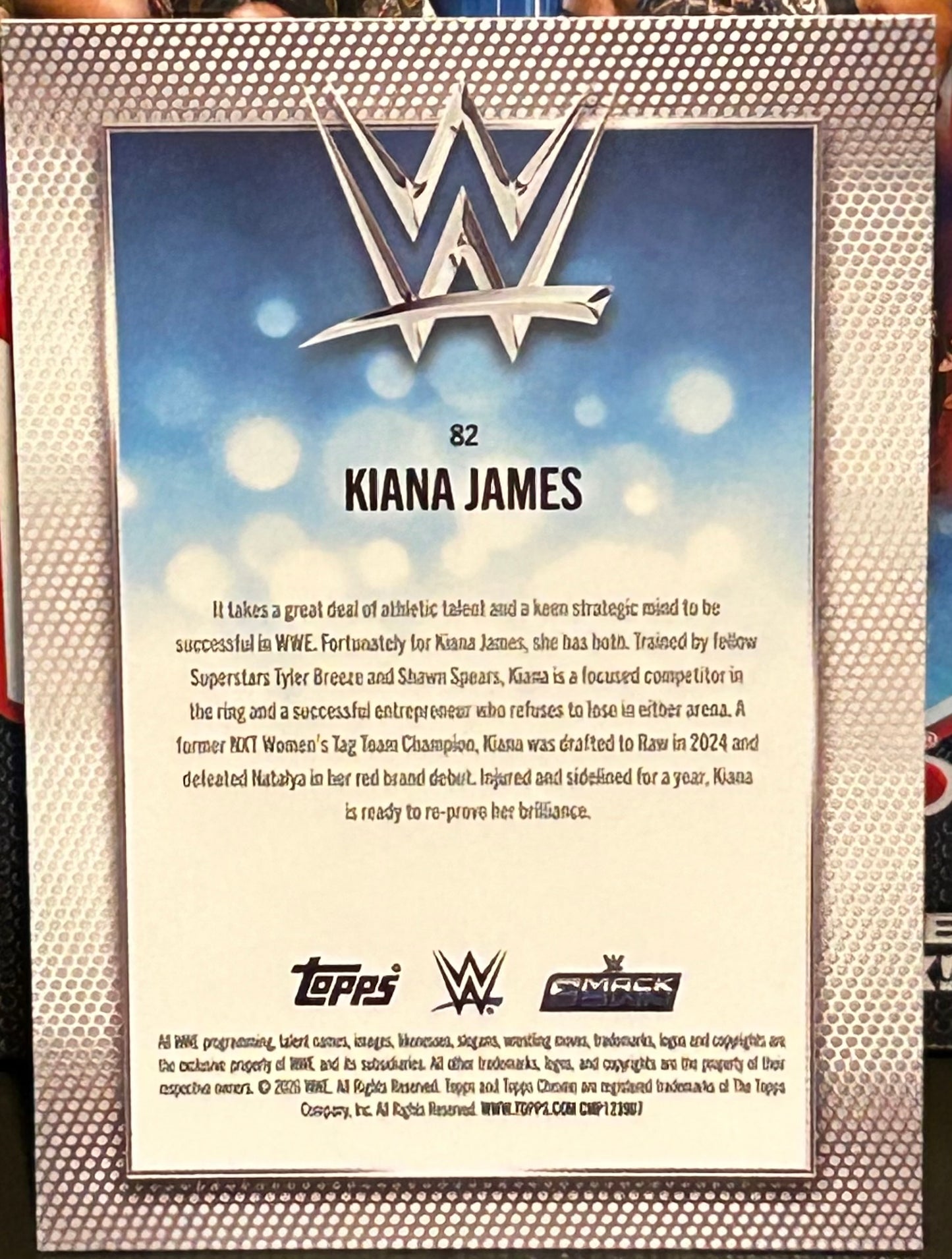 + Kiana James 2026 WWE Topps Chrome Card