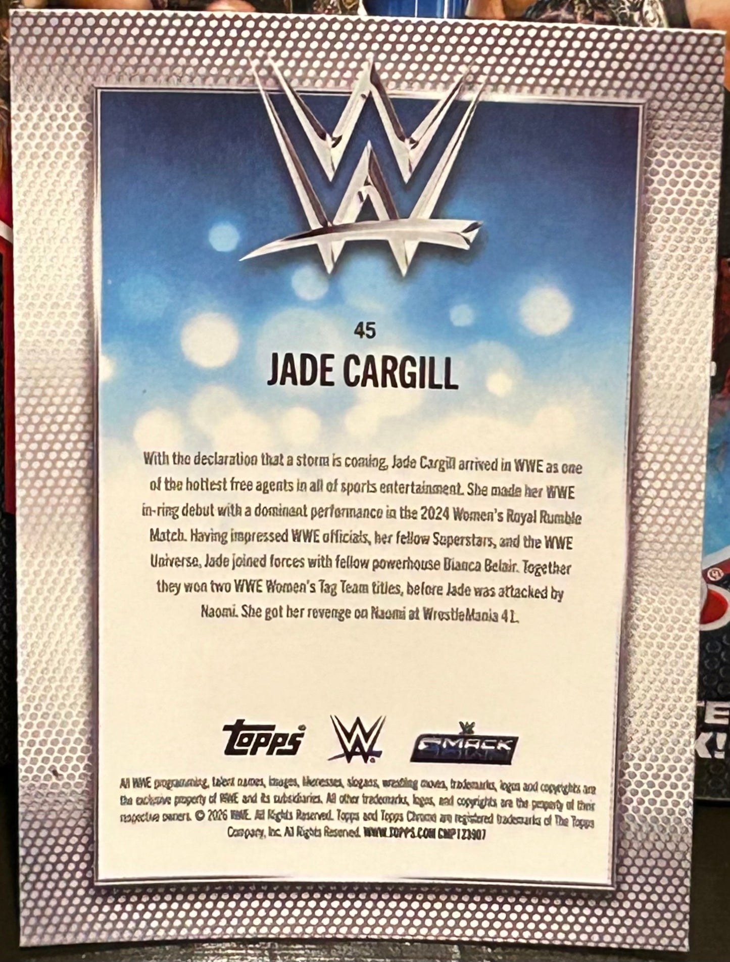 + Jade Cargill 2026 WWE Topps Chrome Card