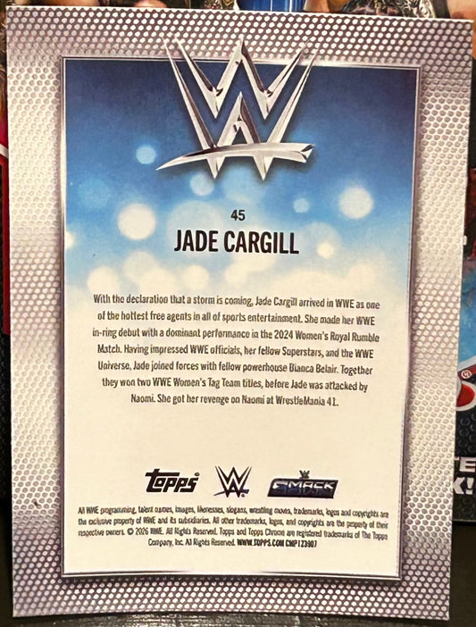 + Jade Cargill 2026 WWE Topps Chrome Card