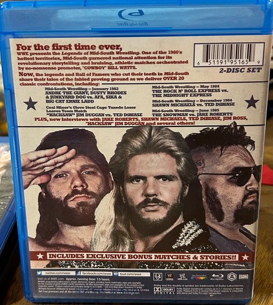* WWE “Legends of Mid-South Wrestling “ Blu-ray (2- Disc Set)