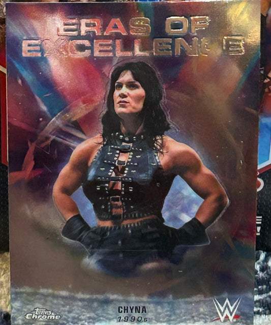 + Chyna 2026 WWE Topps Chrome “Eras of Excellence” Insert Card