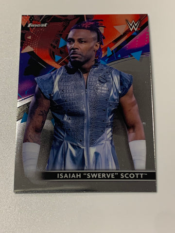 Isaiah Swerve Scott 2021 WWE Topps Finest Card (Early Career Card)!!!