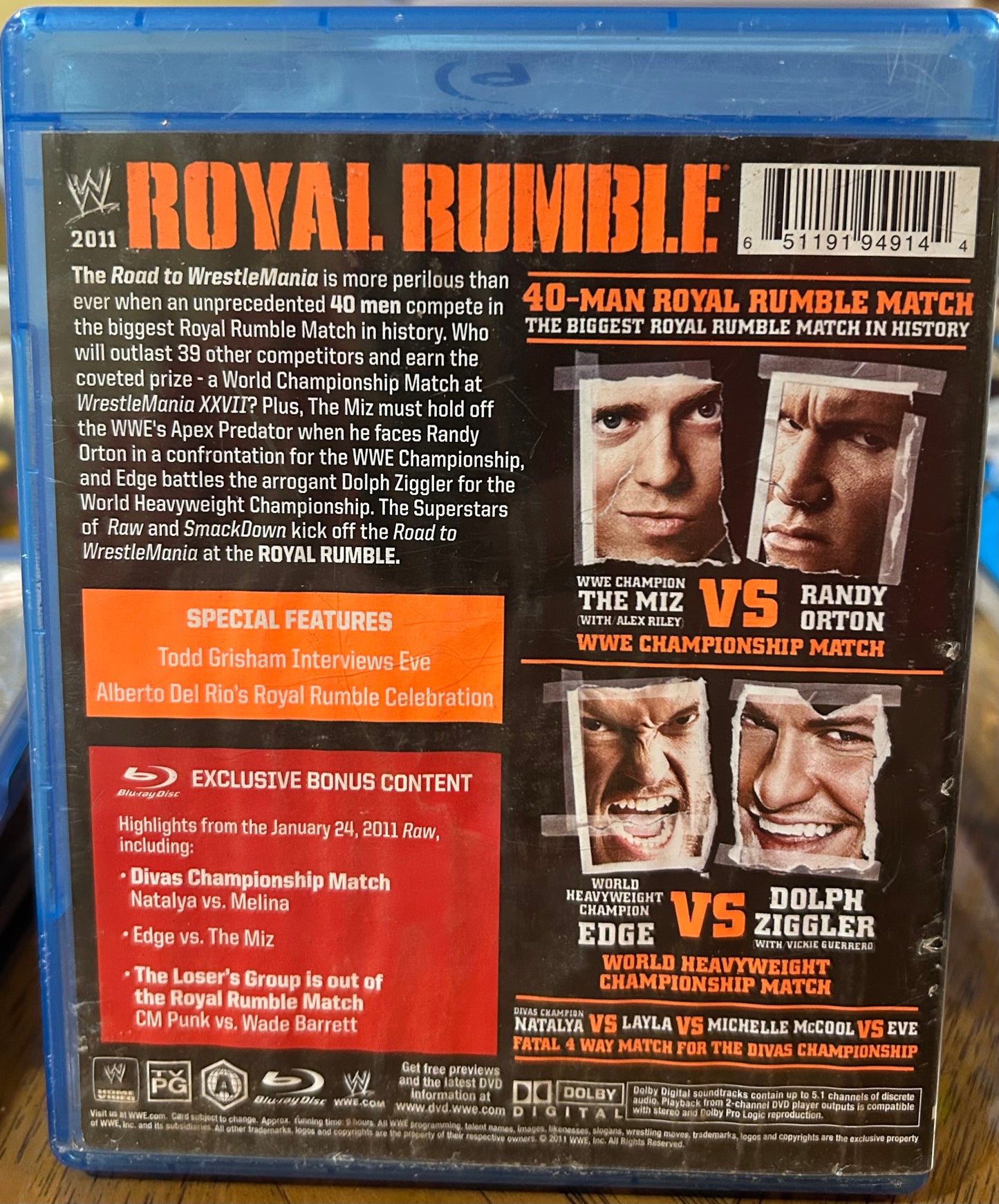 * WWE Elimination Chamber 2011 Blu-ray & DVD (Includes Both)