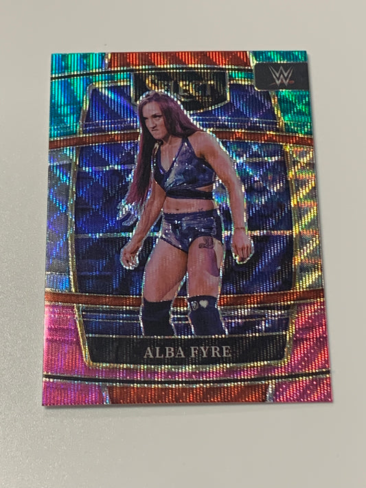 Alba Fyre 2022 WWE Panini Select 3-Color Prizm Concourse Card